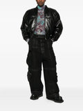 LỰU ĐẠN zip-up bomber jacket