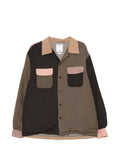 visvim colour-block panelled jacket