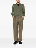 BOSS zip-up sweater in merino wool