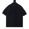 Stone Island logo polo shirt black