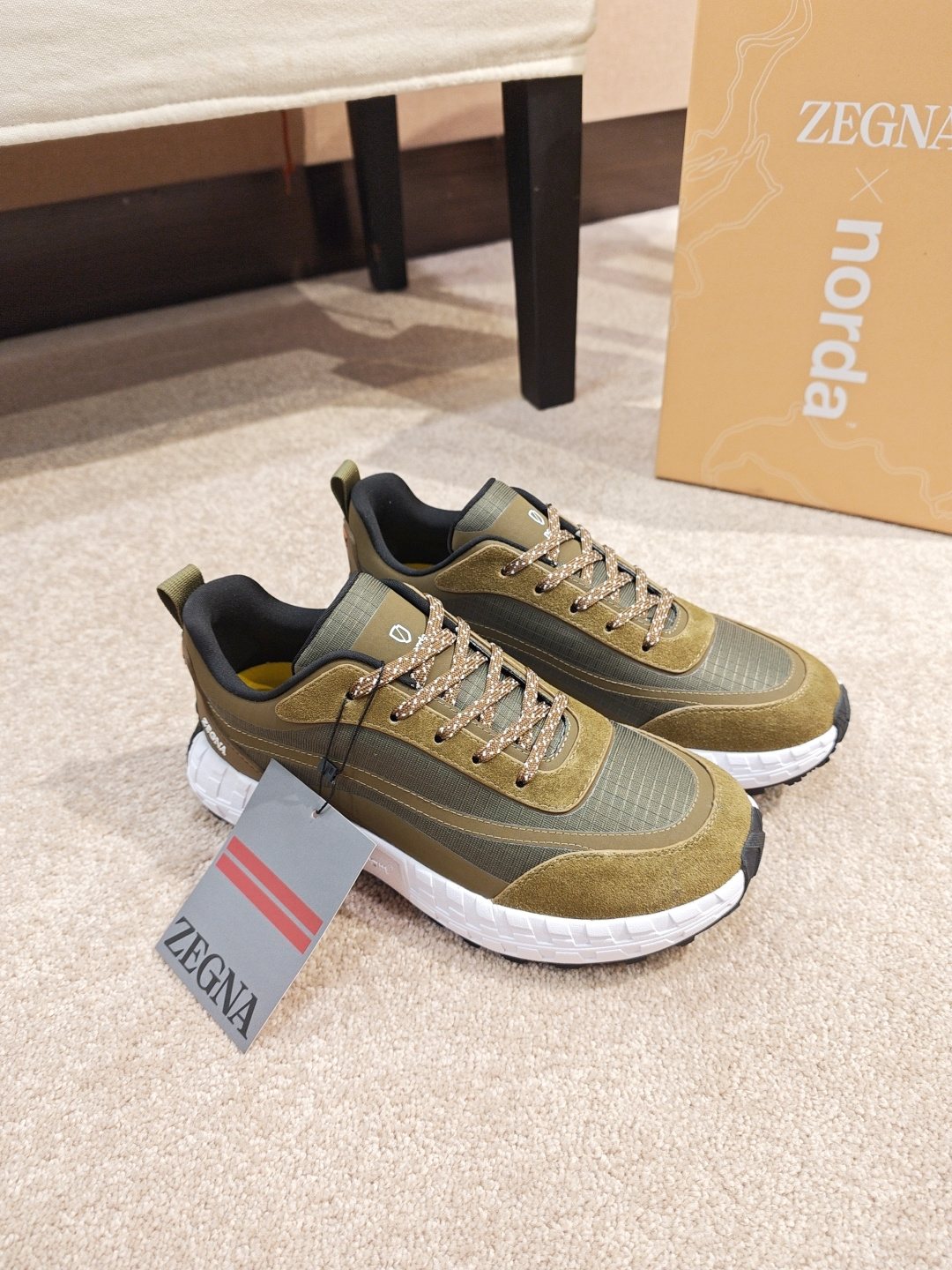 ZEGNA Paneled Low-Top Sneakers